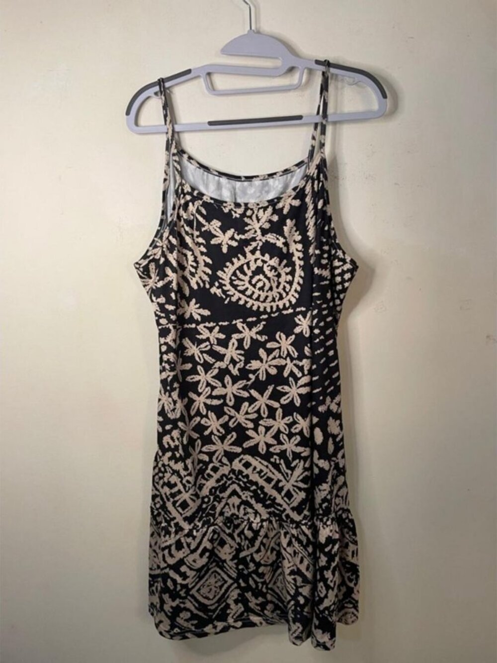 Cream Printed Spaghetti-Plus